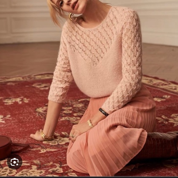 Sezane Sweaters - Sezane Hortense jumper pullover sweater xs pink nwot
